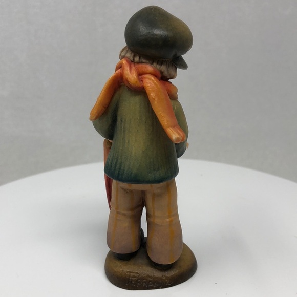 ANRI My Friend Figurine Juan Ferrandiz Boy Flower Umbrella 4” Italy Club #2 - Picture 4 of 13